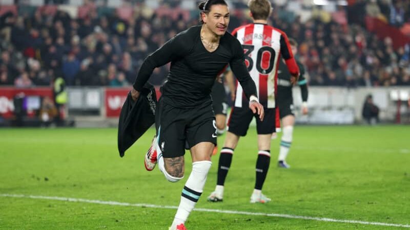 ダルウィン・ヌニェスが90＋1、3分に劇的2ゴール! リバプールがブレントフォードに2-0勝利で首位がっちりキープ。遠藤航は出場せず