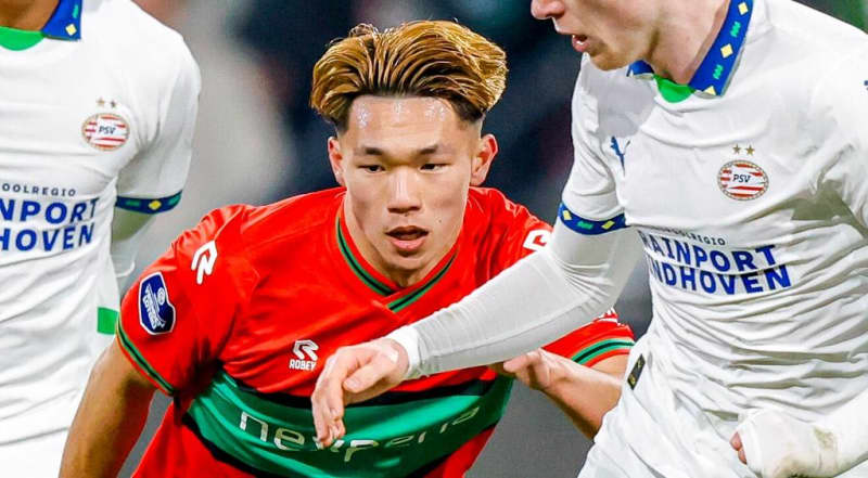 19歳塩貝健人、首位PSV戦で”強奪”ゴール！「和製エムバペ」級の速さに元Jリーガー監督絶望