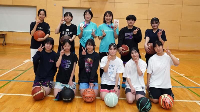 バスケキッズに夢の時間！ メダリスト本橋菜子選手、三好南穂さんが直接指導【ドリームコーチング】